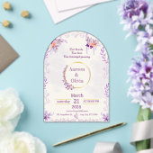 Editable Intimate Garden Wedding Invitation アクリル招待状 (インサイチュ (ウェディング))
