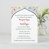 Editable Intricate Indian Archway 招待状 (スタンド正面)