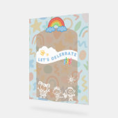 Editable Kid's flyer! Cute and aesthetic board アクリルサイン (傾斜)
