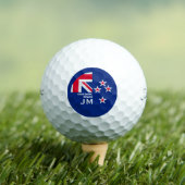 Editable Kiwi New Zealander Golfing ゴルフボール (インサイチュ 木)
