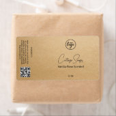 Editable Kraft Paper Soap Packaging Labels ラベル (インサイチュ)