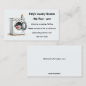 Editable Laundry Services  名刺 (正面/裏面)