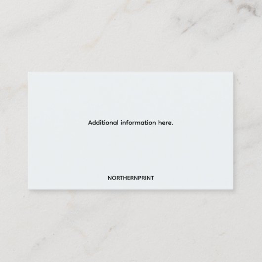 Editable Laundry Services  名刺 (裏面)