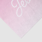 (Editable) Light Pink Color Ombre & Your Text 薄葉紙 (詳細)