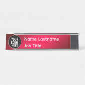 Editable Logo Desk Nameplate デスクネームプレート (正面)