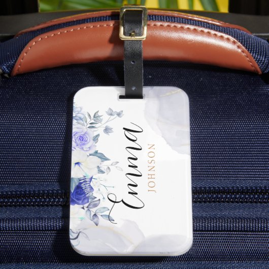 Editable luggage tag Women's luggage tag template  ラゲッジタグ (正面インサイチュ2)