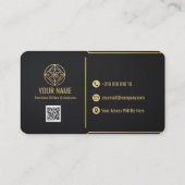 Editable Luxury Business Card Template 名刺 (裏面)
