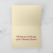 Editable Mailbox on a Winter Rural Road Christmas カード (内部)