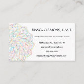 Editable Mandala Massage Therapy 名刺 (正面)