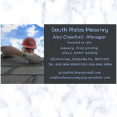 Editable Masonry Brick Laying 名刺