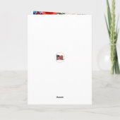 Editable Memorial Day Photo Card Template カード (裏面)