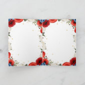 Editable Memorial Day Photo Card Template カード (内部)