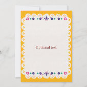 Editable Mexican Wedding Invitation 2 招待状 (裏面)