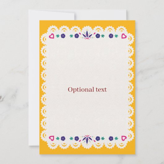 Editable Mexican Wedding Invitation 2 招待状 (裏面)