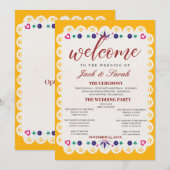 Editable Mexican Wedding Invitation 2 招待状 (正面/裏面)