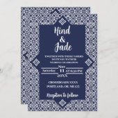 Editable Mexican Wedding Invitation 5 招待状 (正面/裏面)