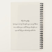 Editable Minimal Journal | Unlock Your Thoughts ノートブック (裏面)