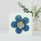 Editable Minimalist Flower Wedding Invite | Custom 招待状 (スタンド正面)