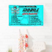 Editable Mobile Mechanic Auto Repair Custom 横断幕 (インサイチュ)