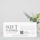 Editable Modern Gift Certificate Template (スタンド正面)