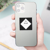 Editable Modern Text Design & Your Logo シール (スマートフォン)