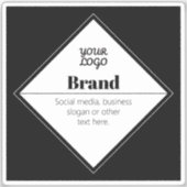 Editable Modern Text Design & Your Logo シール (正面)