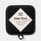 Editable Modern Text Design & Your Logo 鍋敷き (正面)