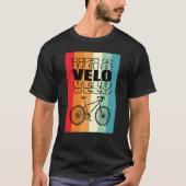 Editable Moderno Ciclista VTT (Vélo Tout Terrain) Tシャツ (正面)