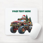Editable Monster Truck Christmas Mousepad マウスパッド (マウス)