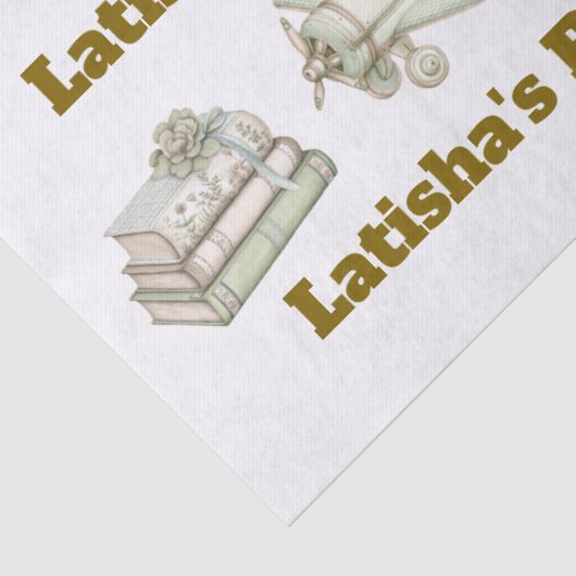 Editable Neutral Baby Shower Tissue Paper 薄葉紙 (詳細)