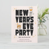 Editable New Year Party Invitation 2026 招待状 (スタンド正面)