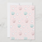 Editable Oneder the Sea Mermaid Invitation 招待状 (裏面)