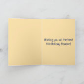 Editable Ornaments and Greenery Christmas Holidays カード (内部)