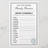 Editable Party Games, Family Reunion Word Games  チラシ (裏面)