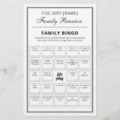 Editable Party Games Trivia & Bingo Family Reunion チラシ (裏面)