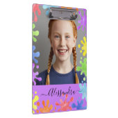 Editable Pastel Splash Custom Photo Frame クリップボード (右)
