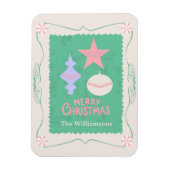 Editable Personalized Candy Christmas Ornament マグネット (縦)