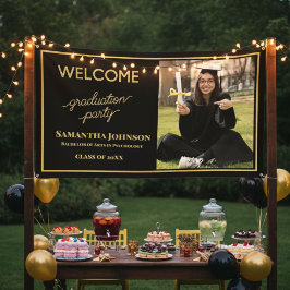 EDITABLE Photo Graduation Banner 横断幕