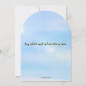 Editable Pilot and Plane Birthday 招待状 (裏面)