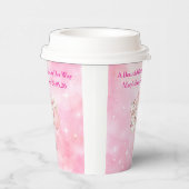 Editable Pink Chinoiserie Baby Shower Tableware 紙コップ (右)
