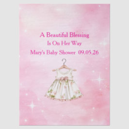 Editable Pink Chinoiserie Tissue Paper 薄葉紙