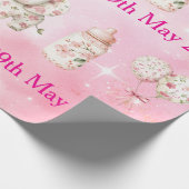 Editable Pink Chinoiserie Wrapping Paper ラッピングペーパー (角)