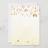 Editable Pink Dragon Birthday Invitation 招待状 (裏面)