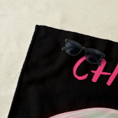 Editable Pink Jellyfish ビーチタオル (インサイチュ)