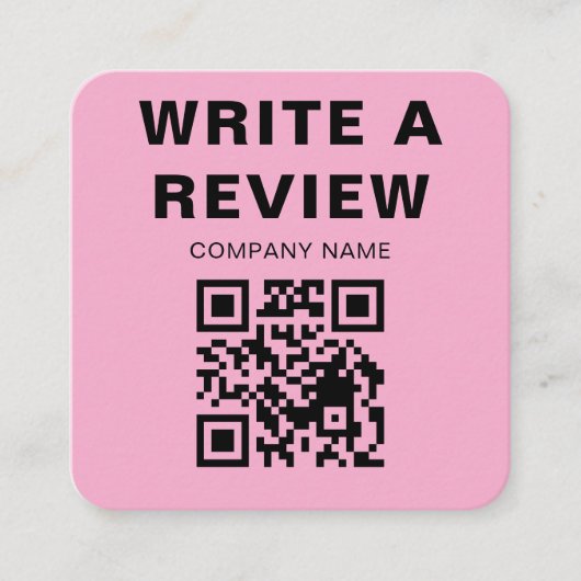 Editable Pink Logo Thank You Note Card エンクロージャーカード (正面)