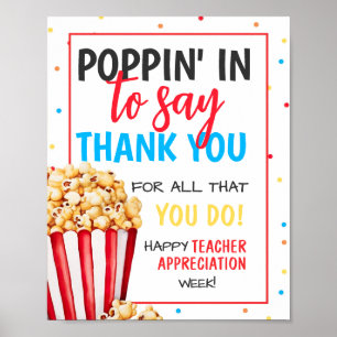 EDITABLE Popcorn先生感謝サイン, Poppin ポスター