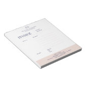  Editable Professional Invoice Business Order Form ノートパッド (アングル)