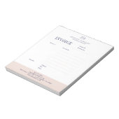  Editable Professional Invoice Business Order Form ノートパッド (回転)