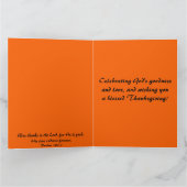 Editable Pumpkins Plant and Candle Thanksgiving カード (内部)