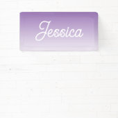 (Editable) Purple Color Ombre & Your Text 横断幕 (インサイチュ)
